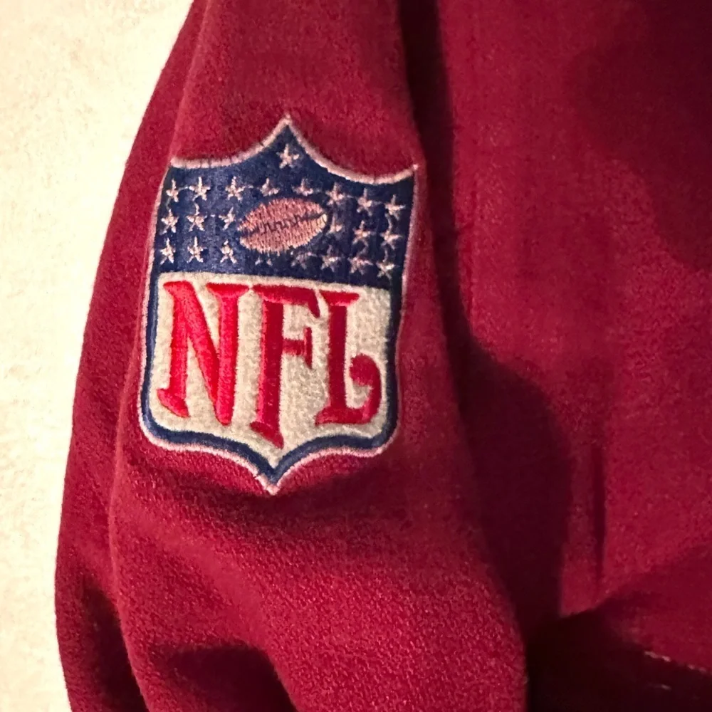 Rare Vintage Washington Redskins Kids L/XL Stadium Bomber Jacket Coat Sherpa